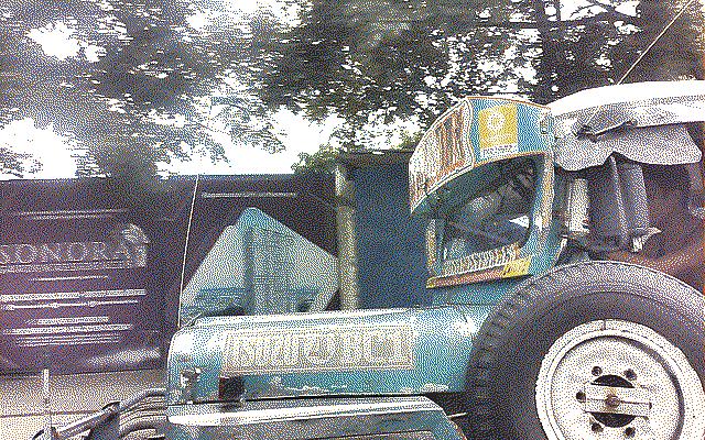 The front of a jeepney